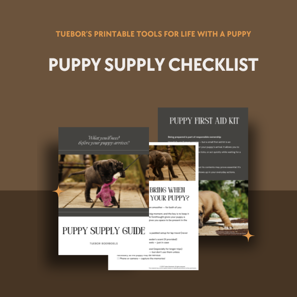 Puppy Supply Checklist
