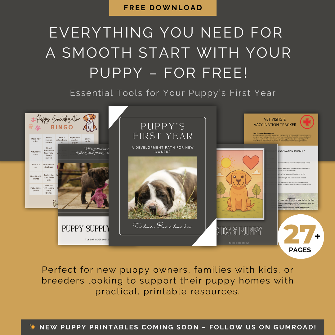 Tuebor’s Puppy Owner Tools – Now Available!